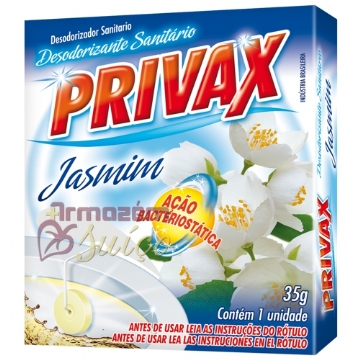 Foto Desodorizante Sanitário Privax 35 Gr Jasmin - Mili - Cx 35 Und.